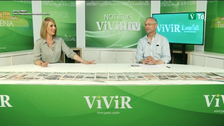 Portada Entrevista al poeta Antonio Portillo Casado en Vivir Torredonjimeno TV (14/05/2022).