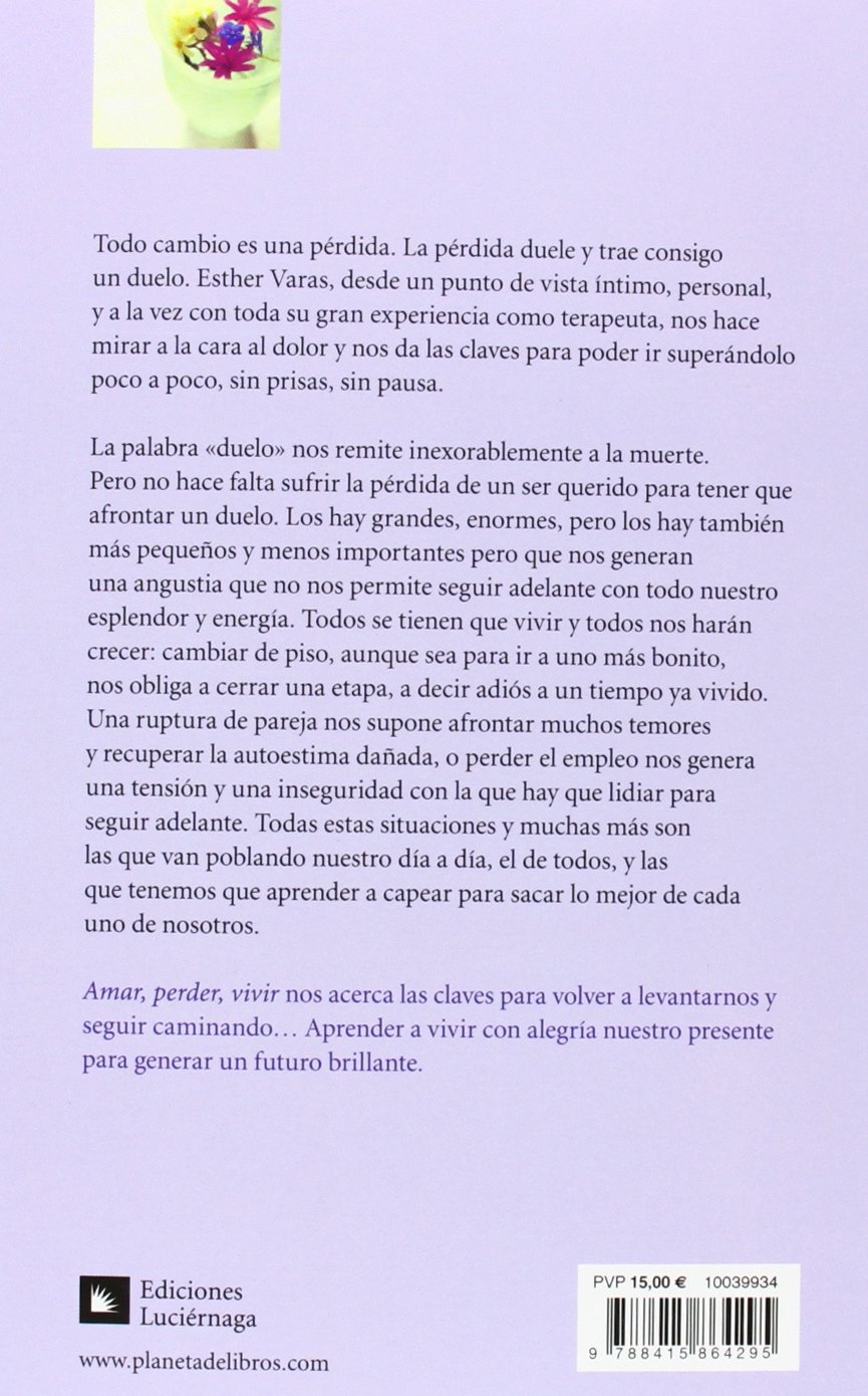 Coontraportada Amar, perder, vivir
